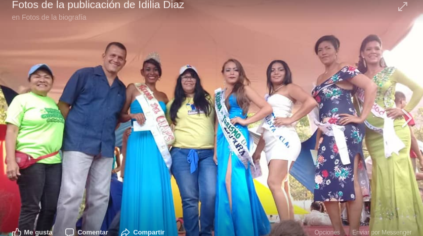 Foto de la alcaldesa del Municipio Monagas junto a las candidatas y otros colaboradores del evento.
