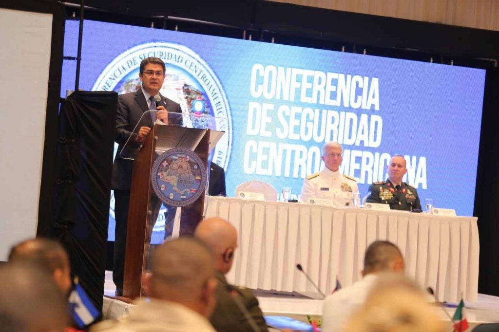 La Conferencia Centroamericana de Seguridad, en la que además participaron los jefes militares y policiales  de Belice, El Salvador, Guatemala, Costa Rica, Honduras, Panamá y EEUU.