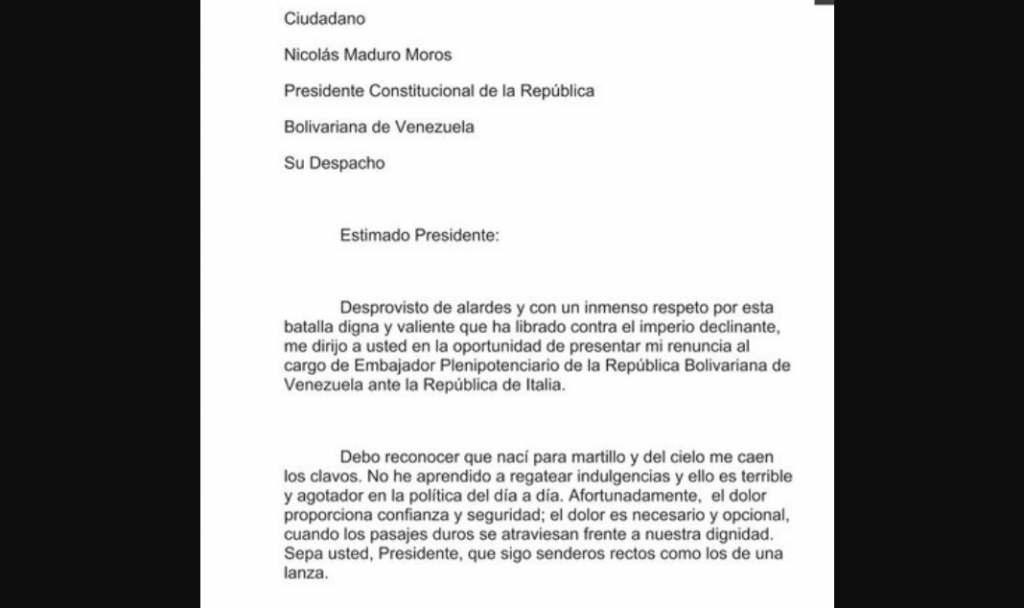 Fragmento de la carta Isaías Rodríguez. Foto: fuentes.