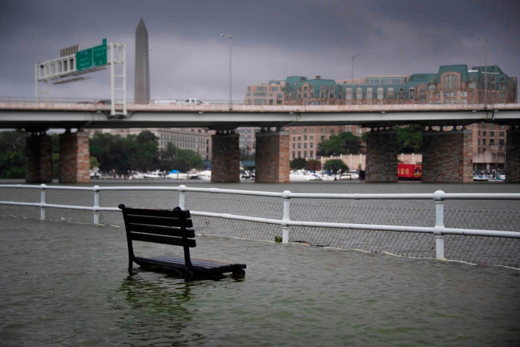El NWS, declaró este lunes una emergencia por inundación para la capital de la nación norteamericana. Foto: fuentes.
