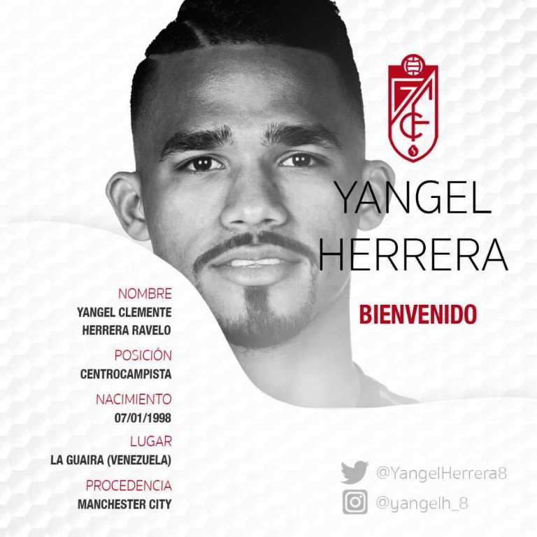 Yangel Herrera cedido al Granada - noticiasACN