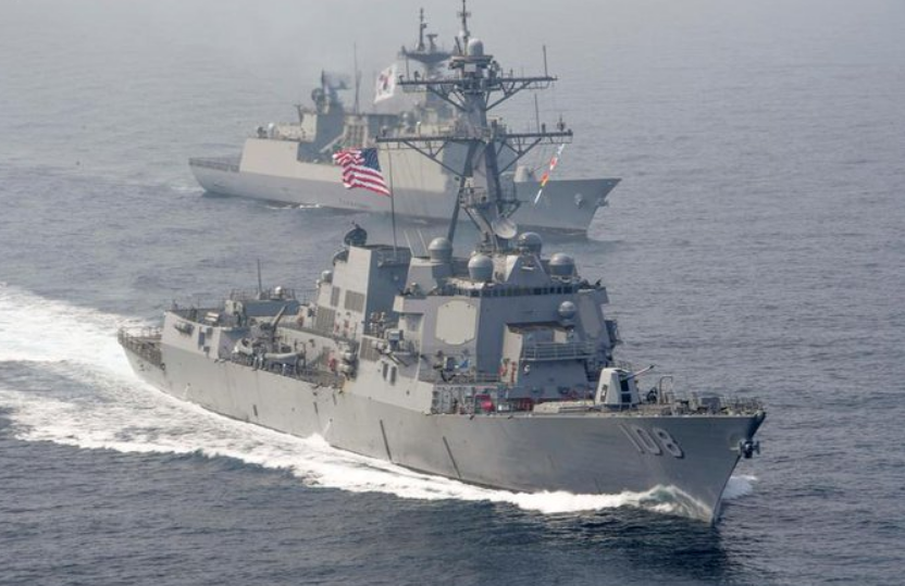 Buque de guerra norteamericano irrumpió en el Mar del Sur de China. Foto: fuentes.