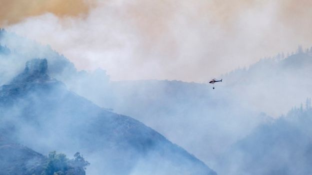 Gran Canaria: incendios forestales desplazan a 4.000 personas de la isla. Foto: fuentes.
