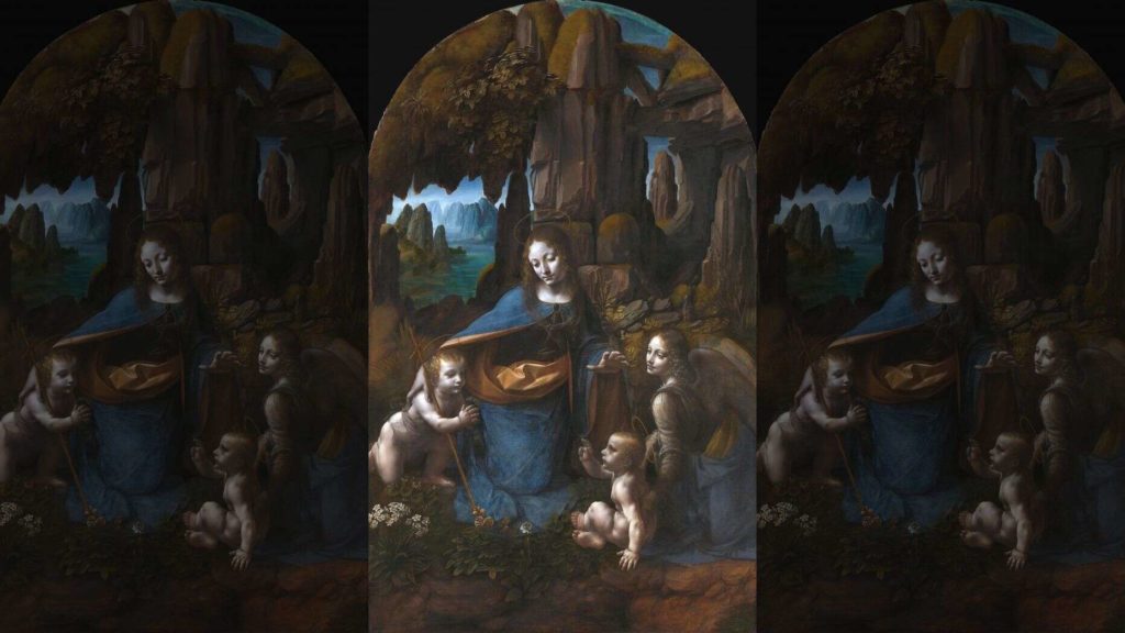 Revelaciones en pintura de Da Vinci "La Virgen de las Rocas": misteriosas figuras ocultas. Foto: fuentes.