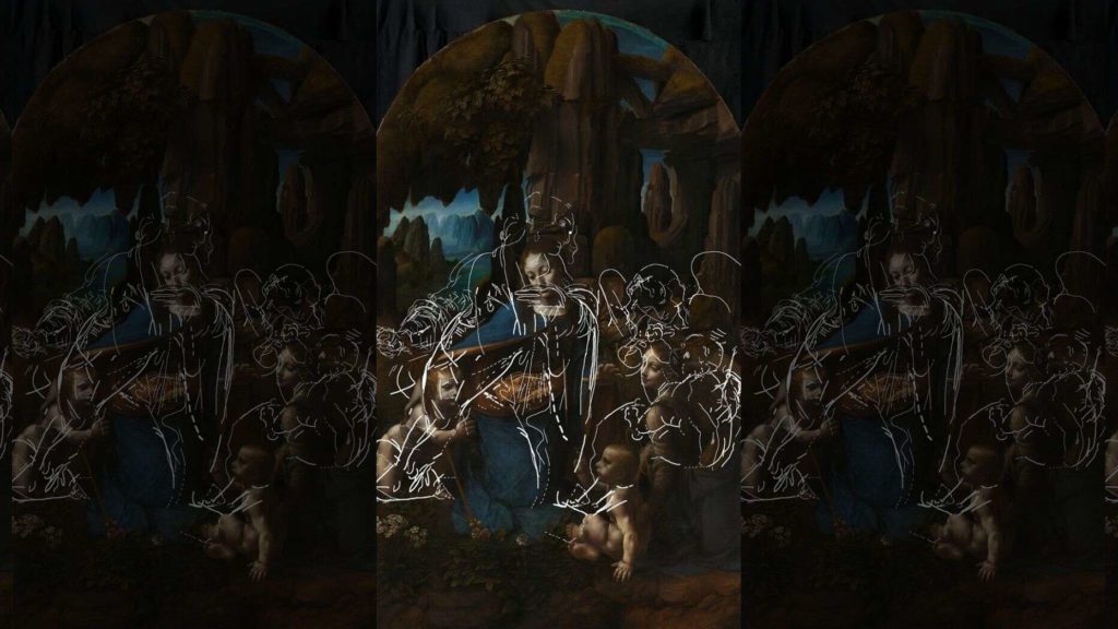 "La Virgen de las Rocas", ubicada en la Galería Nacional de Londres, reveló sus secretos gracias a los rayos x. Foto: fuentes.