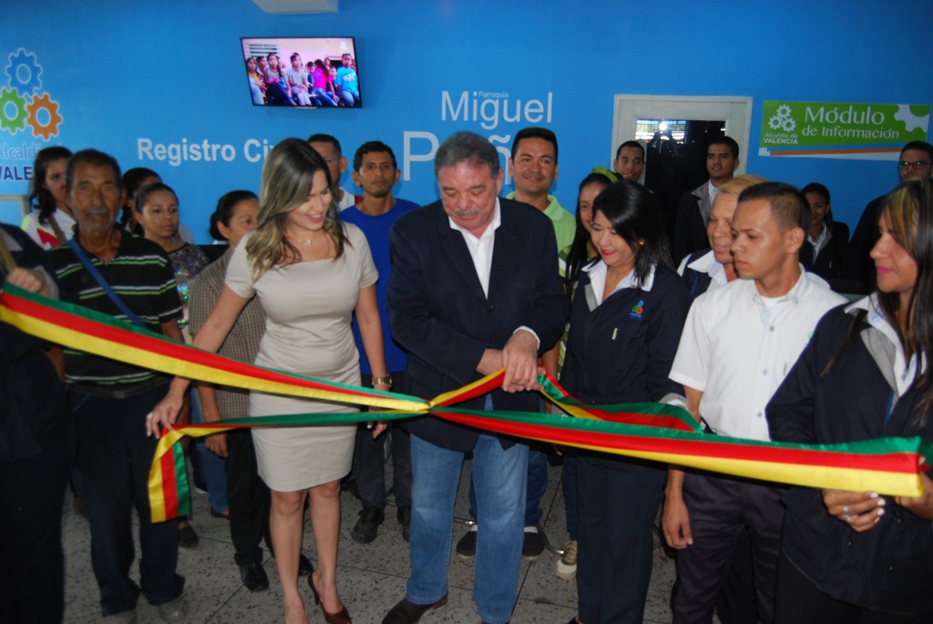 Cocchiola inauguró registro civil en Miguel Peña Foto cortesía