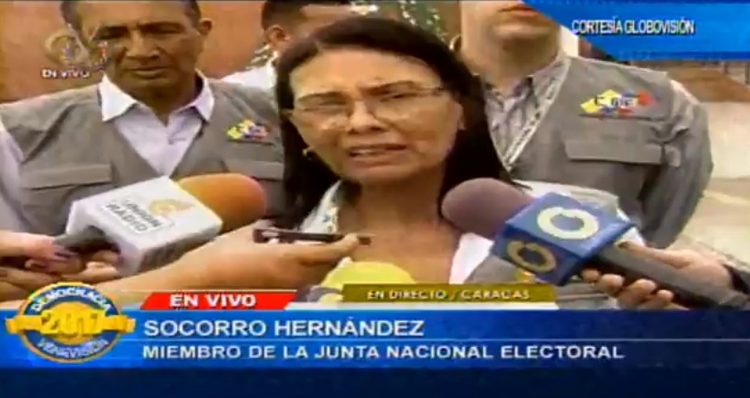 Rectora Socorro Hernández asegura que todo el país está votando ACN