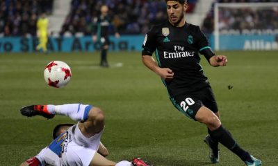 Asensio le dio el triunfo en el partido de ida por Copa del Rey al Real Madrid