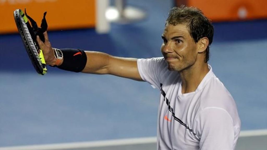 Rafael Nadal se retiró del Abierto de Acapulco durante su primer partido - ACN