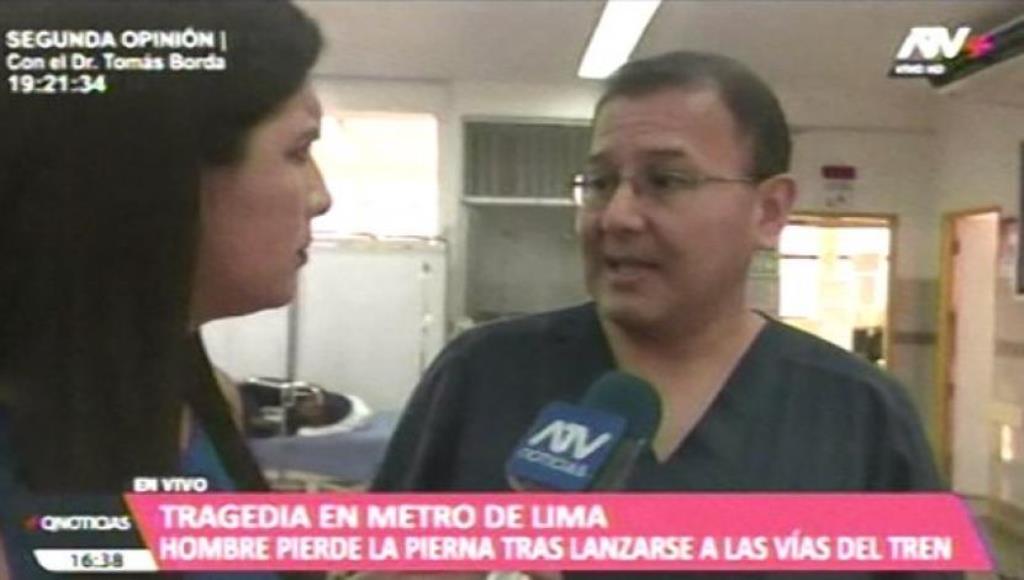 Venezolano, Metro de Lima, lanzarse - acn