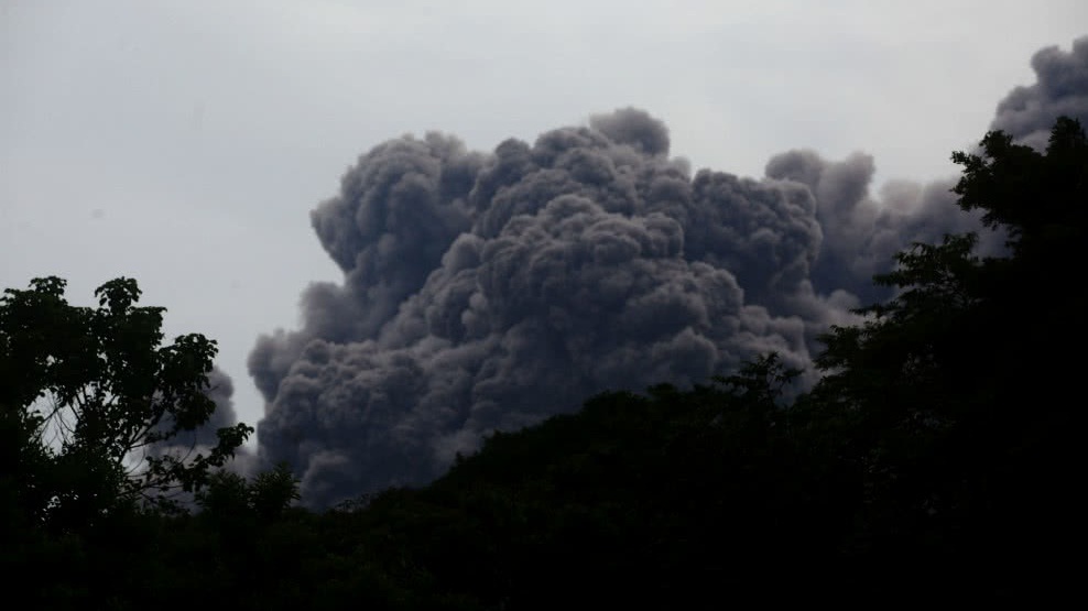 Volcán de Fuego en Guatemala