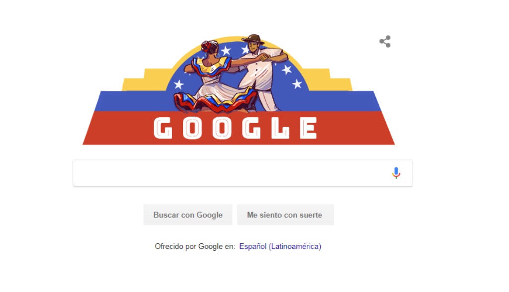 GoogleDoodle, independencia de Venezuela -acn
