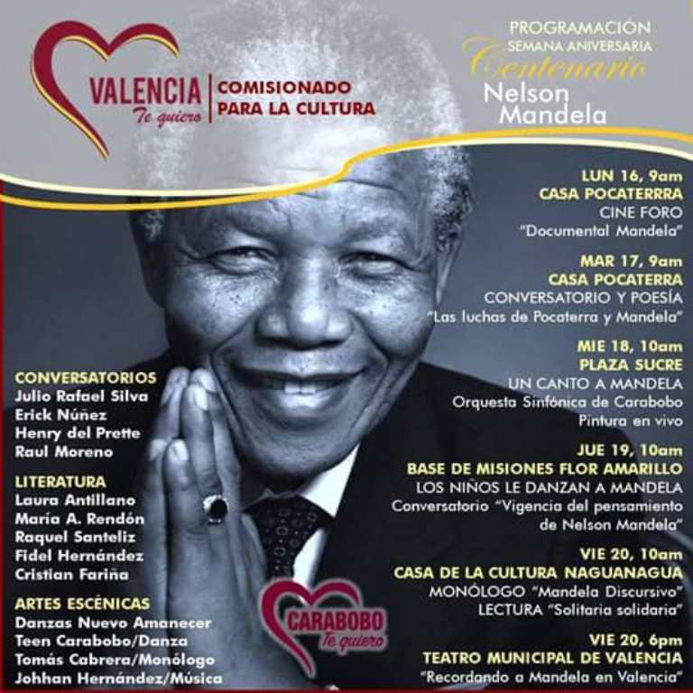 Valencia sede del centenario en honor a Nelson Mandela