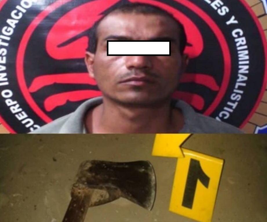 Con un hacha mató a su mujer