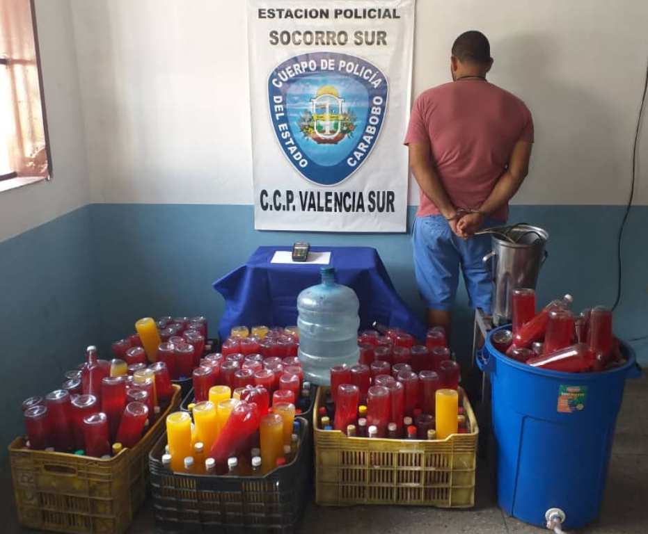 Incautan 300 botellas de guarapita - acn
