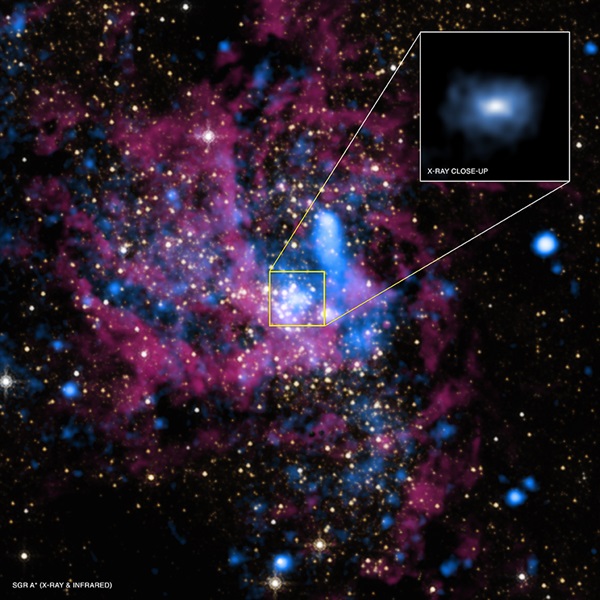 Confirman un agujero negro gigante en el centro de la Galaxia
