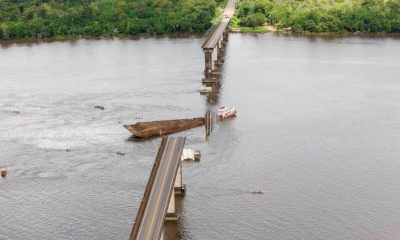 Colapsa tramo de puente en Brasil. Foto: Agencias