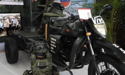 “Vehículo de Infantería Versátil de Apoyo Sostenido” (Vivas), es una moto tipo triciclo.