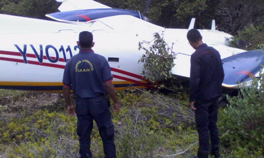 Aeronave modelo 690B "Turbo Commander" accidentada en Los Roques. Foto: fuentes.
