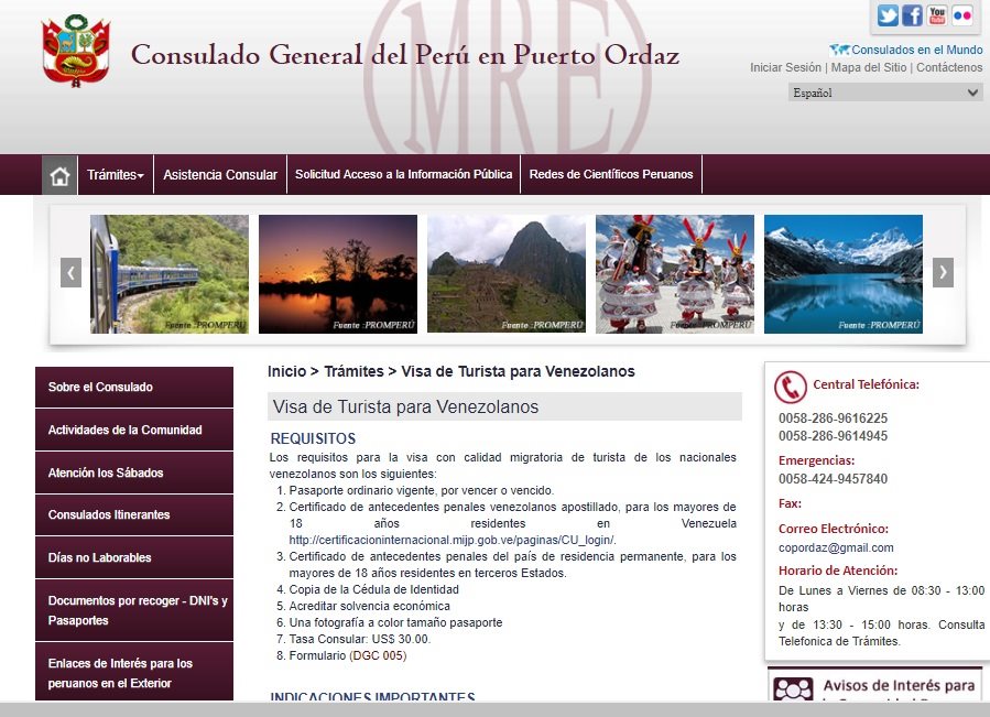 Los requisitos señalados por el consulado peruano, para la obtención de la visa humanitaria. Foto: Consulado del Perú/Facebook.