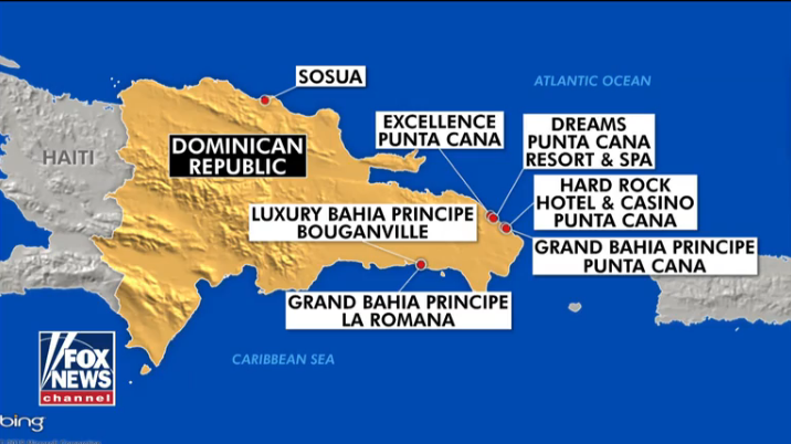 Lujosos resorts donde han fallecido nueve turistas norteamercianos en República Dominicana. Foto: Fox News.