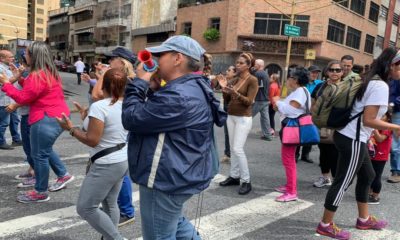 docentes protestaron en Caracas- acn
