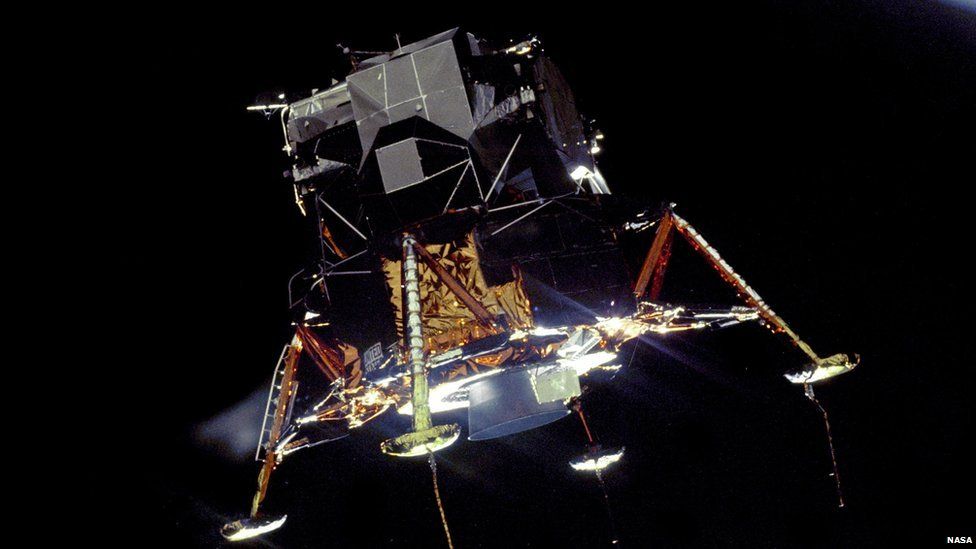 Nadie sabe dónde está ahora el módulo Apollo 11. Foto: BBC.