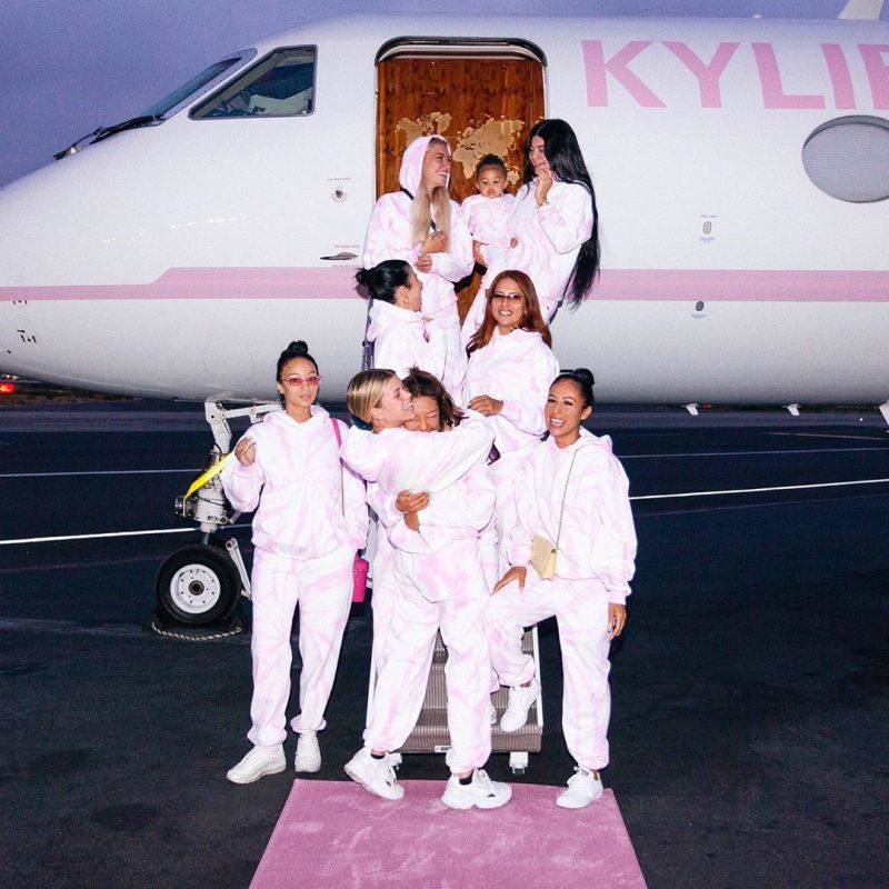Kyile Jenner personalizó su jet privado. ACN