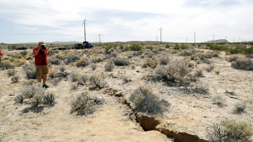 La zona del desierto de Mojave fue la mas afectada por los terremotos. Foto: fuentes.