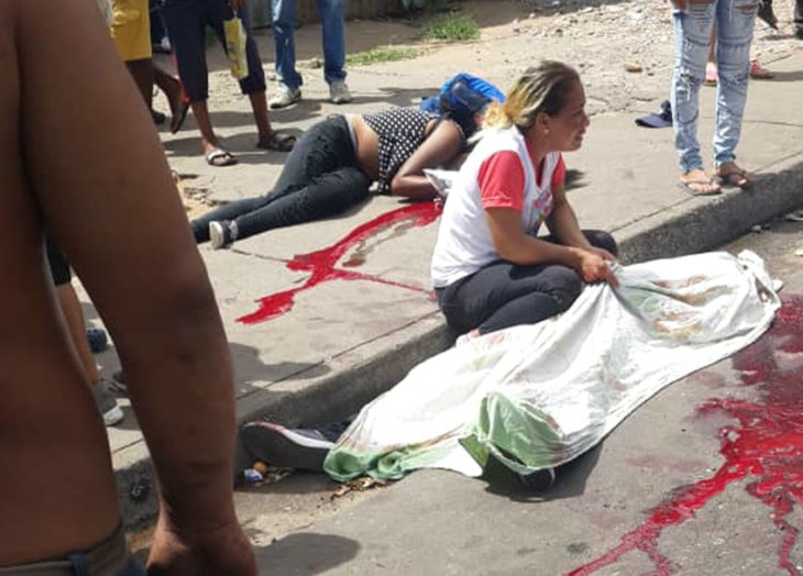 Masacre en San Félix: siete muertos en una parada. Foto: fuentes.