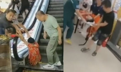 Mujer pierde pierna en escalera mecánica. ACN