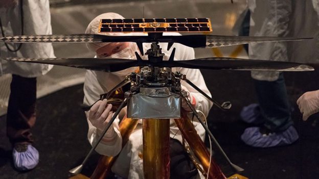 La NASA prepara un helicóptero para su misión del 2020 a Marte