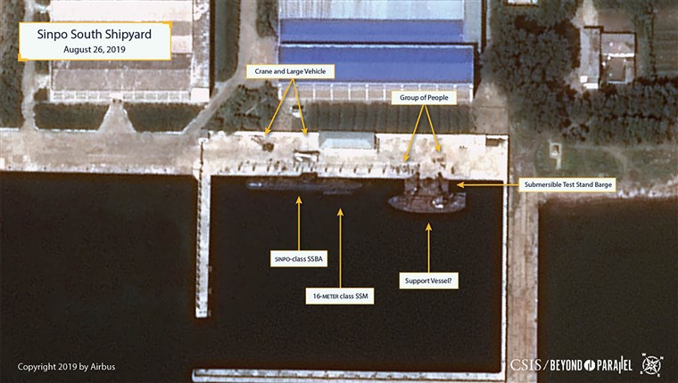 Corea del Norte esta construyendo un submarino nuclear de misiles balísticos. Foto: fuentes.