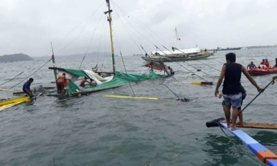 Tres ferrys se volcaron en Filipinas