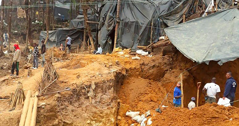 minería ilegal de oro en Ecuador. ACN