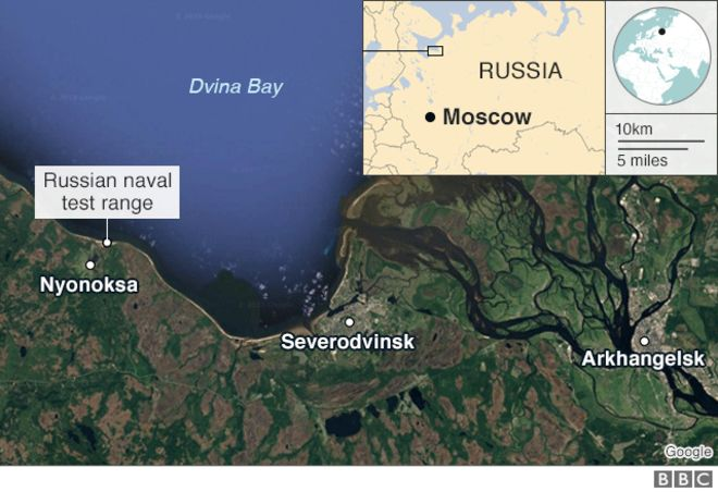 Diplomáticos norteamericanos visitaran sitio del reciente accidente nuclear ruso
