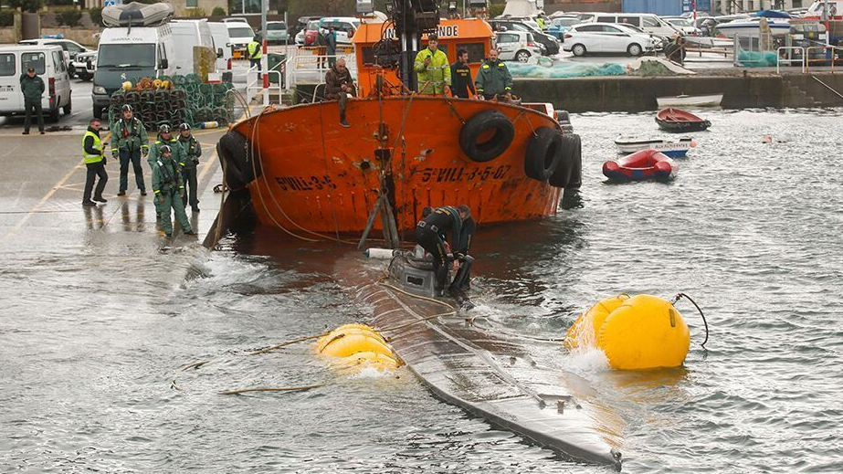 Autoridades españolas incautan narcosubmarino proveniente de Sudamérica