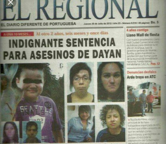 TSJ ratificó sentencia para las asesinas del niño de Guanare - acn