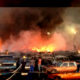 Incendio en estacionamiento judicial de San Diego - acn