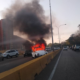 vehículo en llamas en Valencia