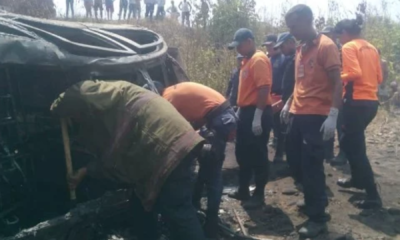 calcinadas en accidente