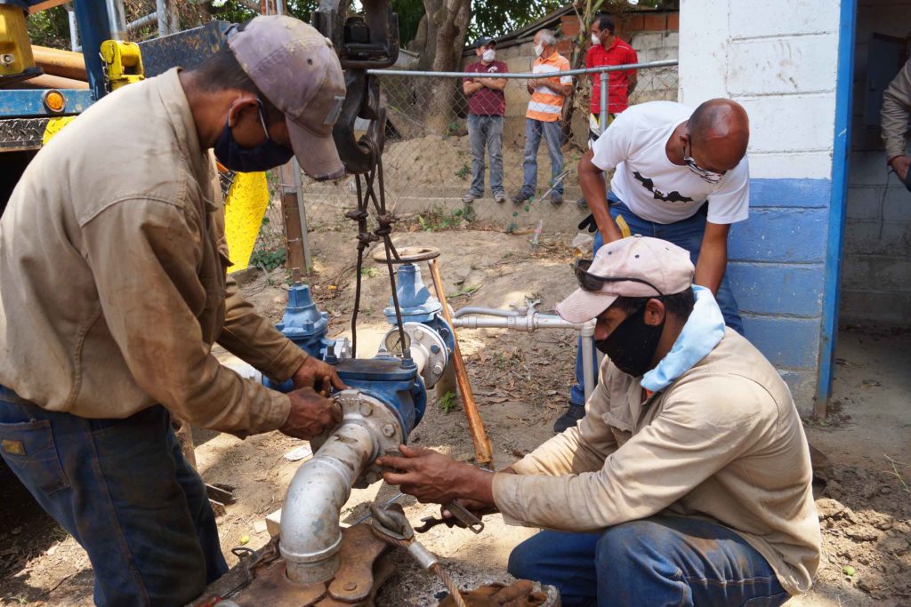 Reactivaron pozo de agua en Naguanagua que beneficia a 1.510 familias. Foto: Prensa Alcaldía.