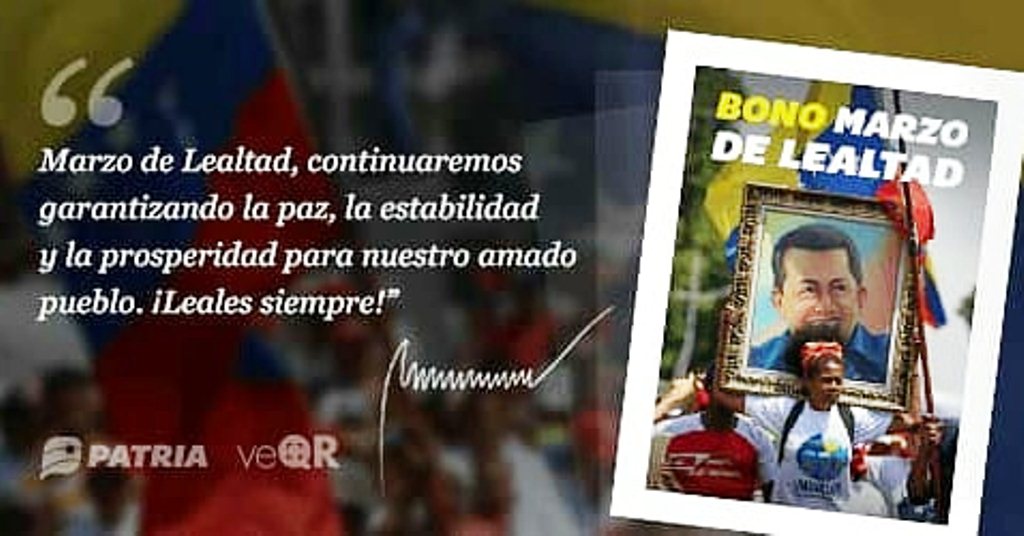 Monto Bono Marzo de Lealtad - noticiasACN