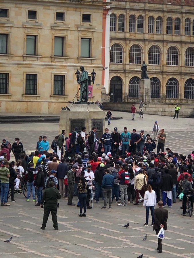 venezolanos en Bogotá solicitaron ayuda