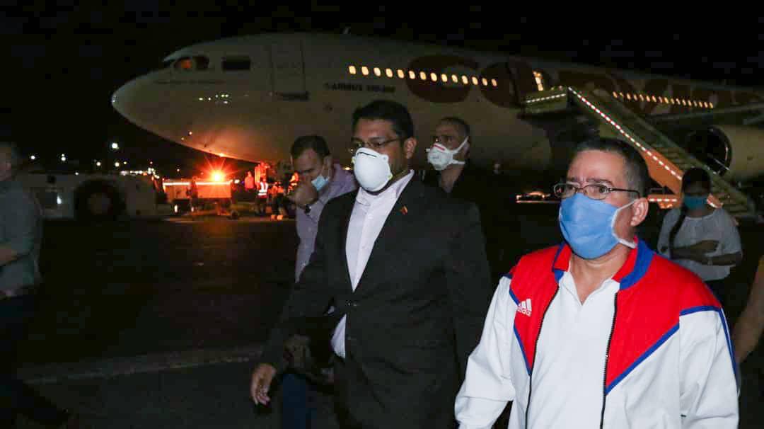 delegación cubana llega a Venezuela
