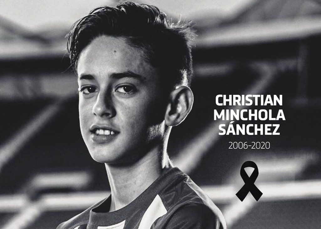 Fallece promesa del Atlético de Madrid Christian Minchola
