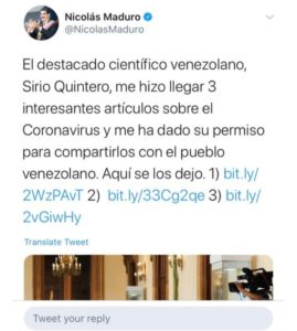 Twitter de Maduro