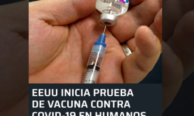 Inician pruebas en humanos de vacuna contra el coronavirus