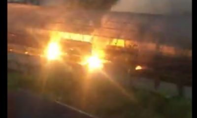 incendio en la estación Los Teques