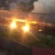 incendio en la estación Los Teques